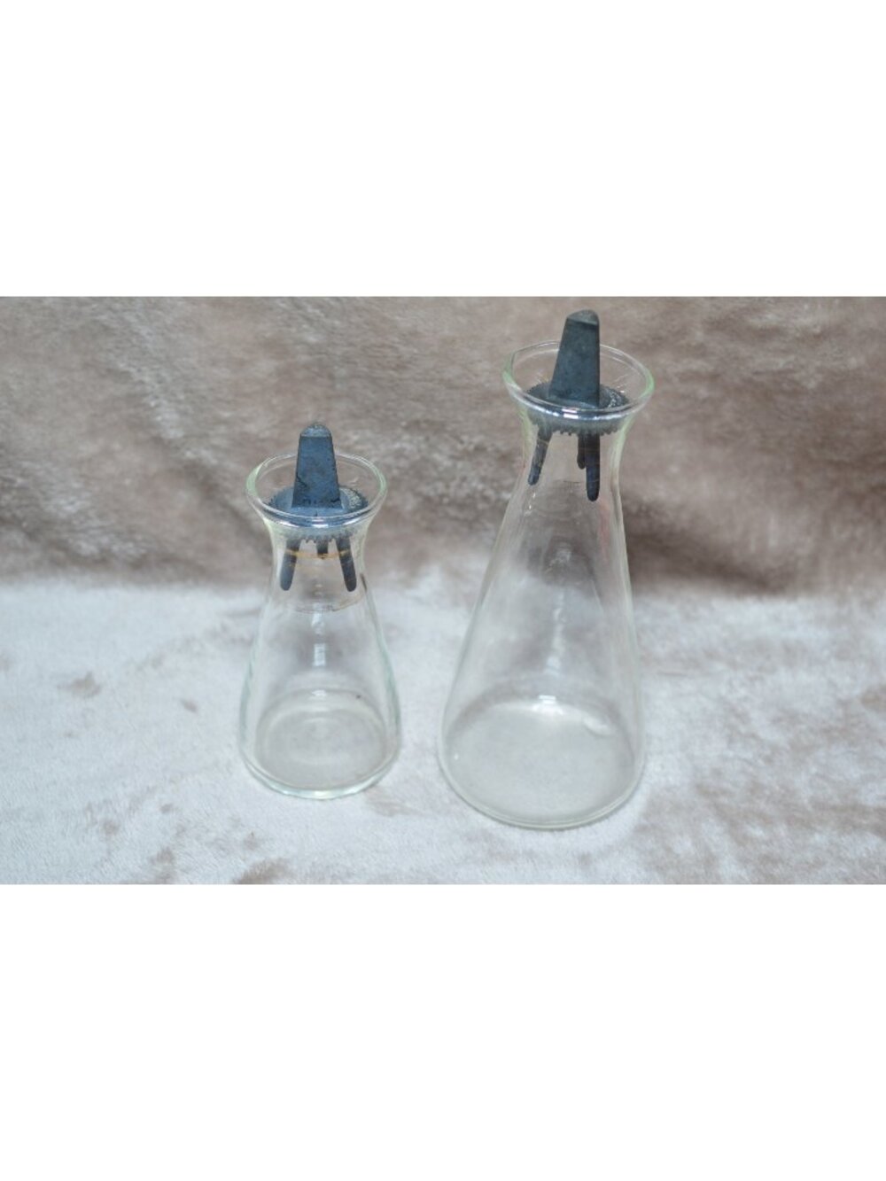 Vintage Pyrex Atomic Glass Shakers Cruet Bottle Oil Vinegar Retro Kitchen MCM